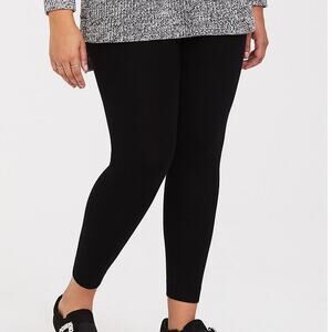 Torrid Black High Waisted Tapered Leg Womens Plus Size Knit Lounge Legging 2X